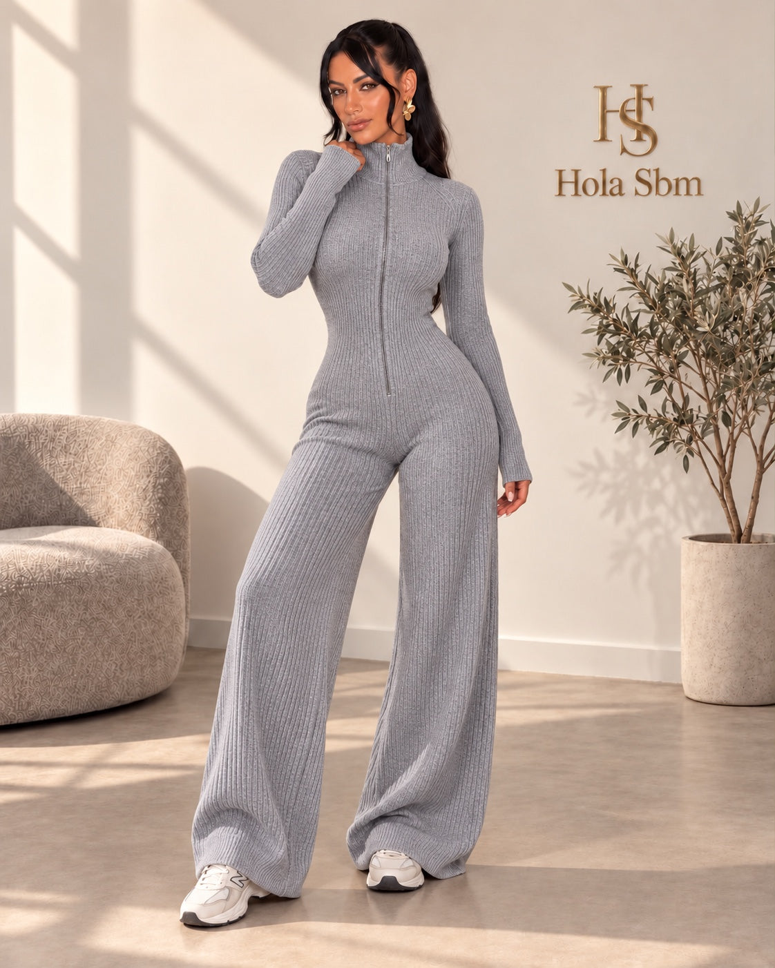 Jumpsuit Liora Grigio - Hola SBM