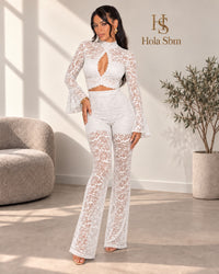 Jumpsuit Morgana bianco - vista frontale