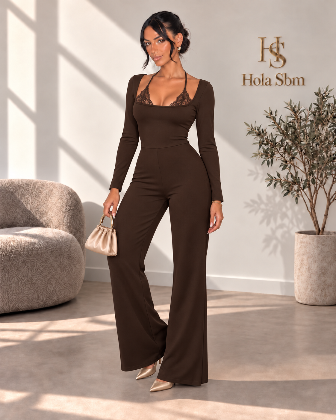 Jumpsuit Seravelle Marrone