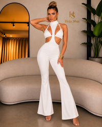 Jumpsuit Sonia bianco - vista frontale