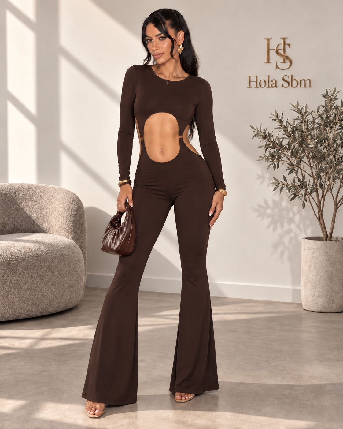 Jumpsuit Velkara Testa di moro