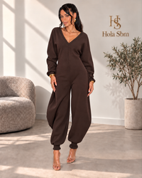 Jumpsuit Zarelia Marrone