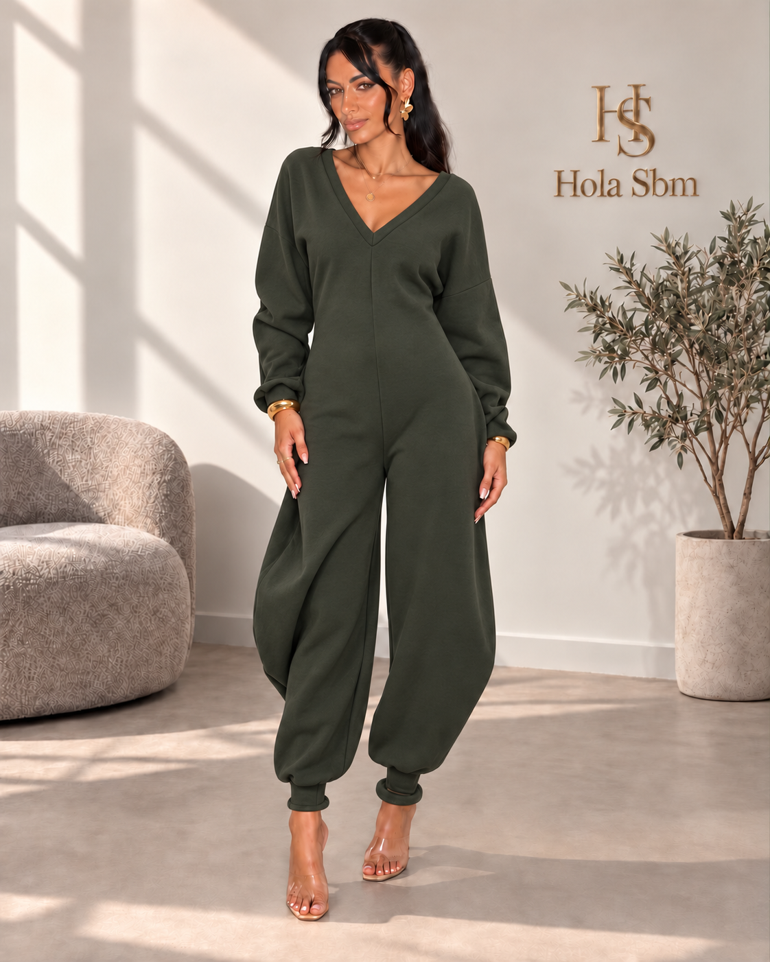 Jumpsuit Zarelia Verde militare