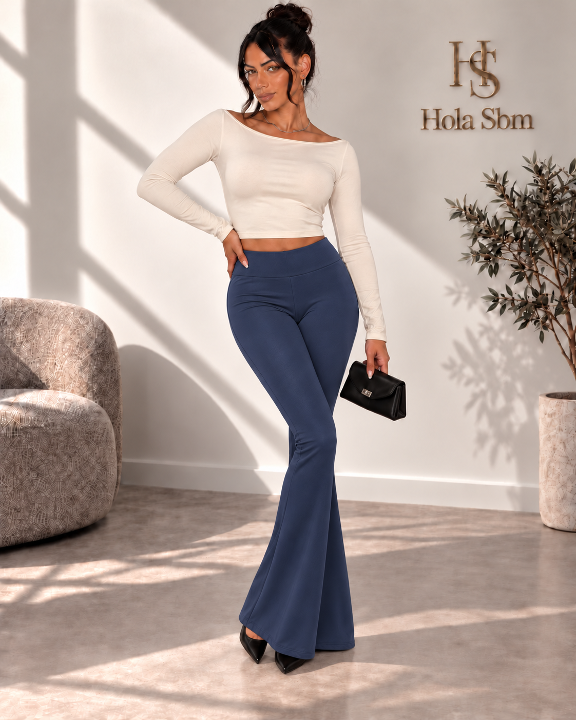Leggings Selvya Blu navy