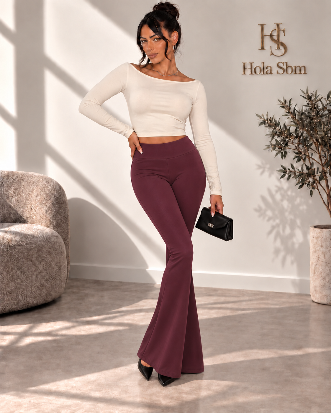 Leggings Selvya Bordeaux
