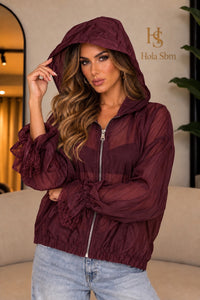 Jacket Leila bordeaux