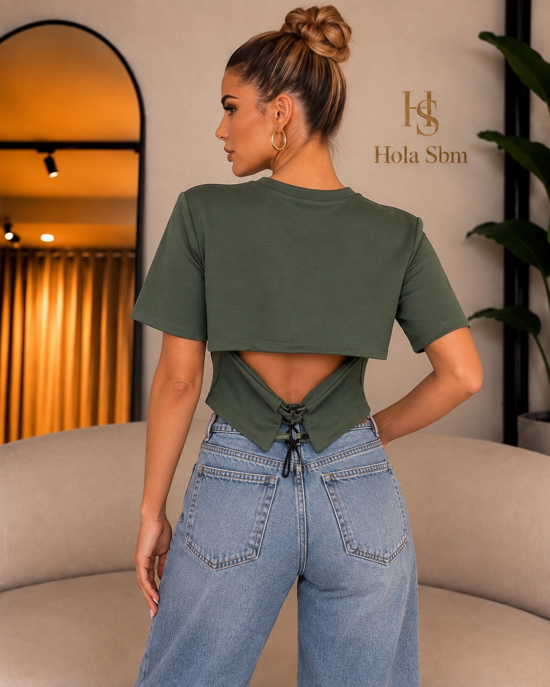 Maglia Anita verde - retro