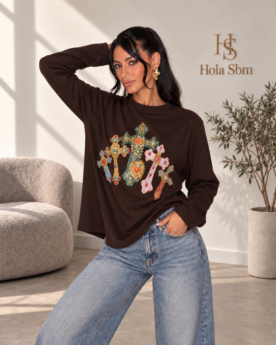 Maglia Croselle marrone
