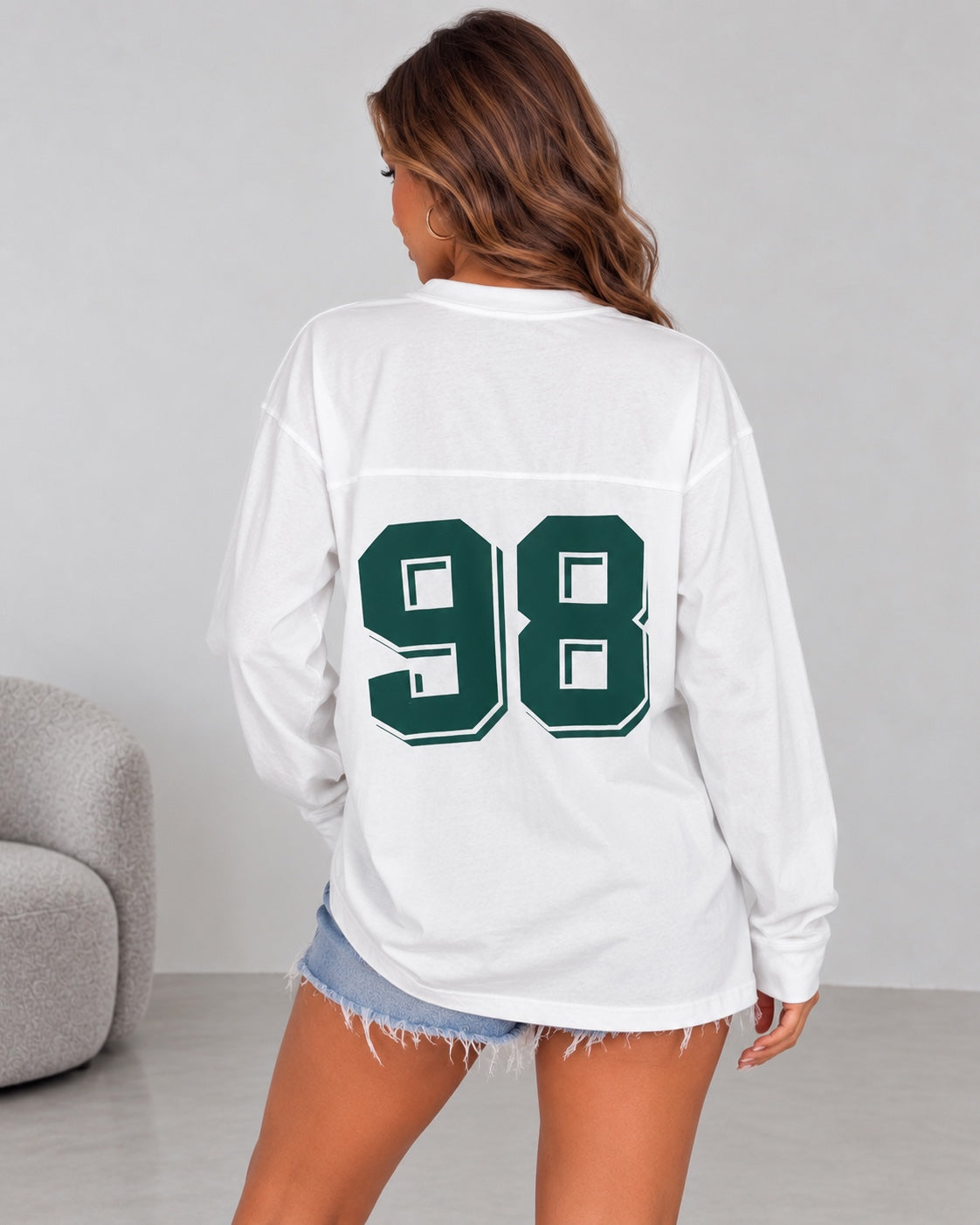 Maglia Davan bianca retro