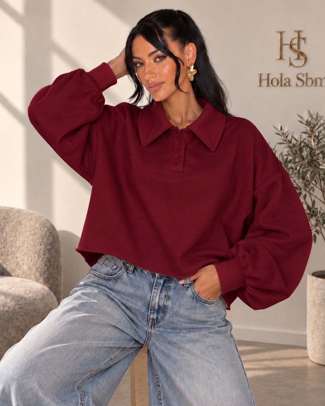Maglia Elin Bordeaux