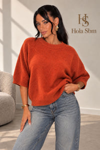 Maglia Flowers arancio