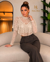 Maglia Greta champagne