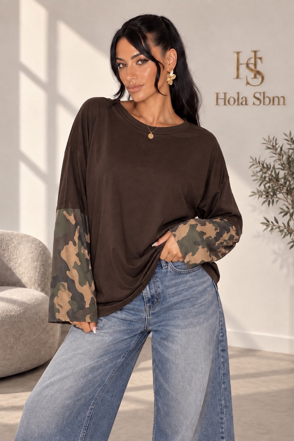 Maglia Mimetic marrone