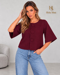 Maglia Morena bordeaux