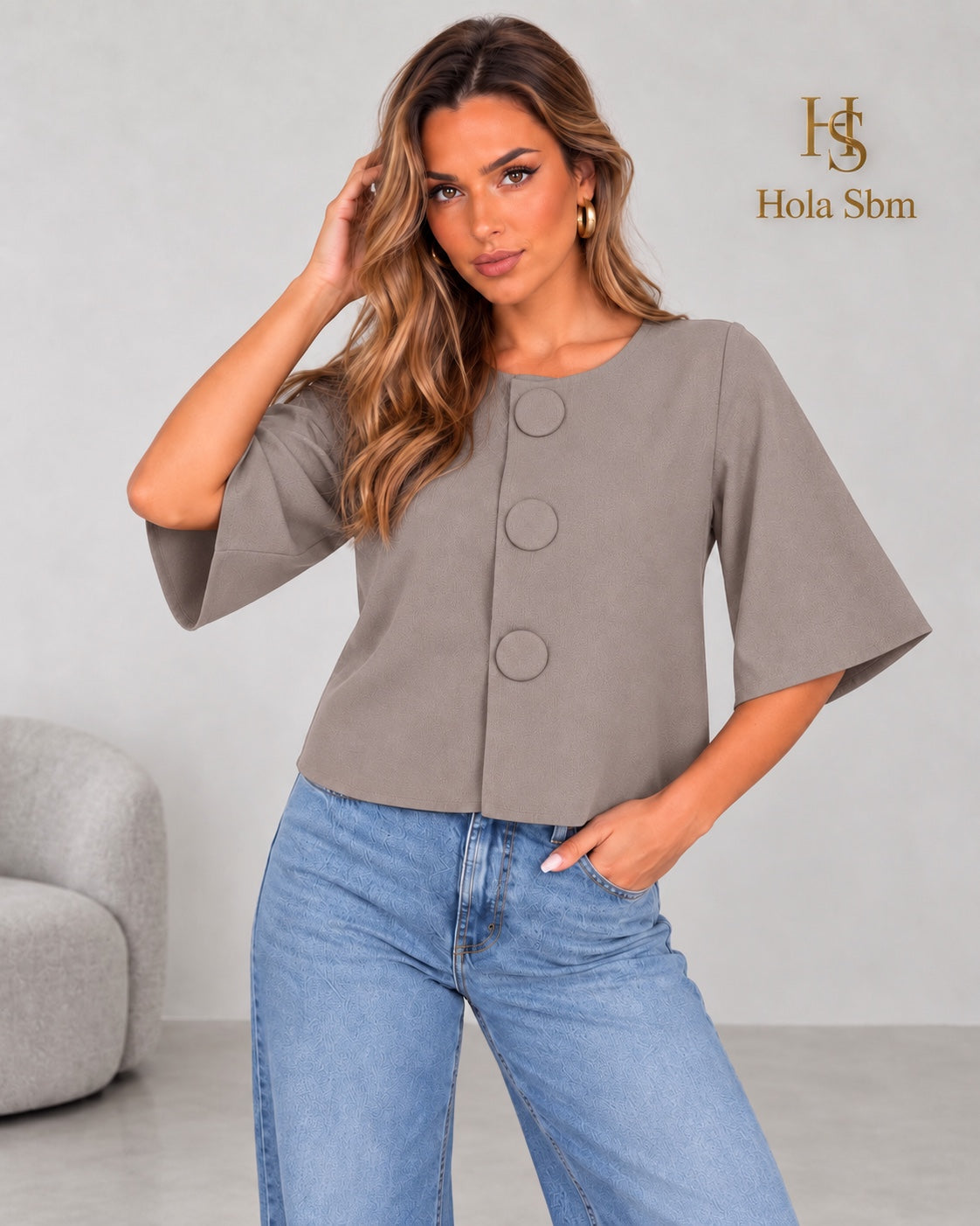 Maglia Morena tortora