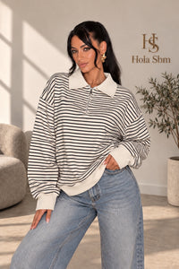 Maglia Norvella Panna/Nero