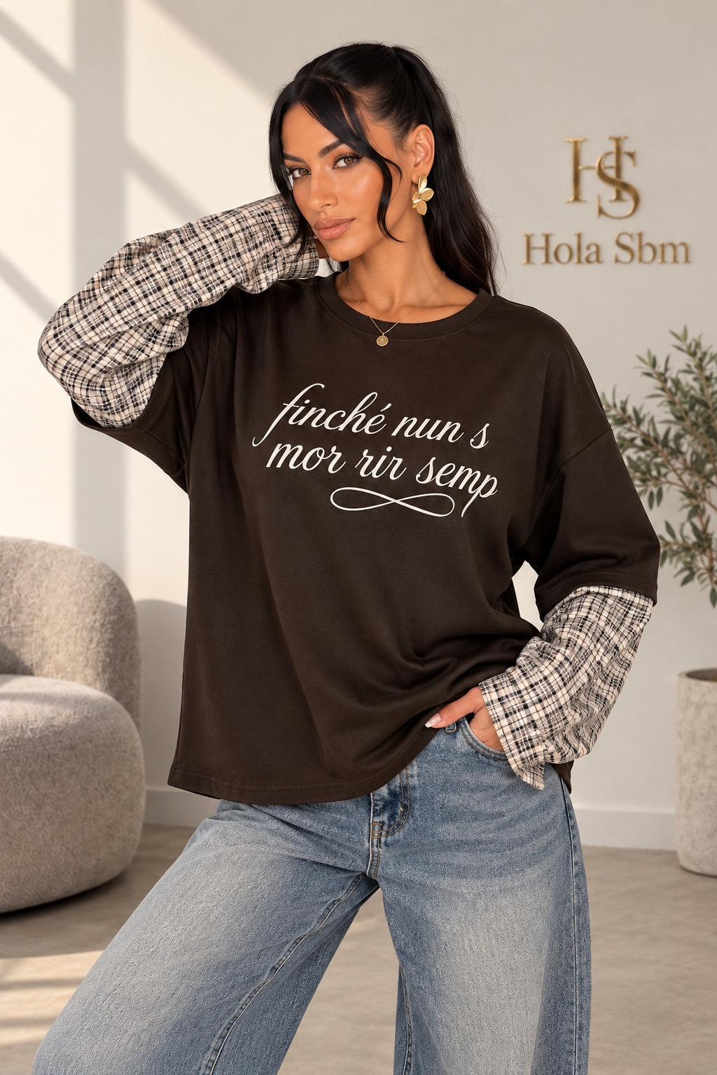 Maglia Zarell marrone