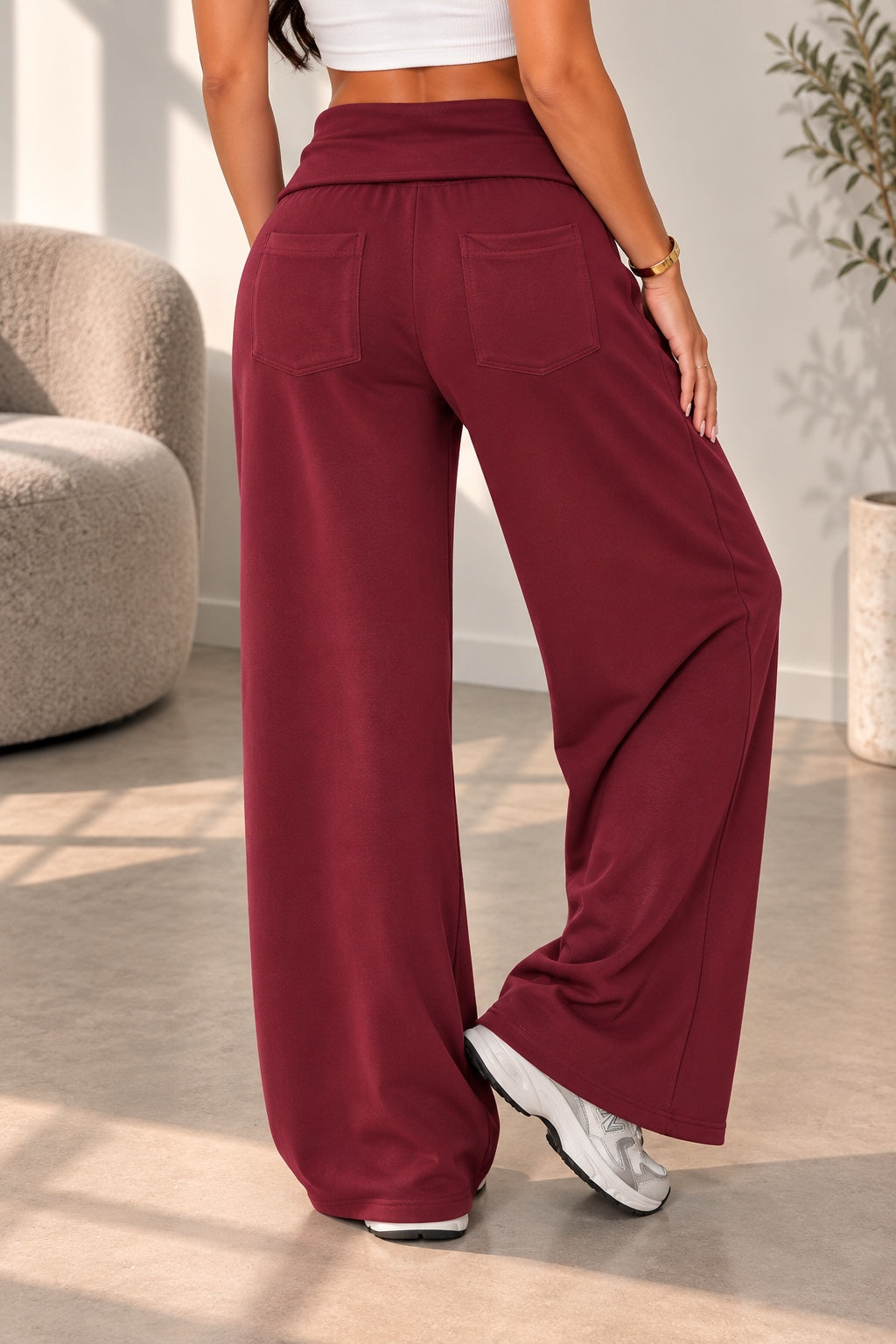 Pantalone Nolia Bordeaux retro