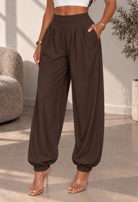 Pantalone Asia marrone