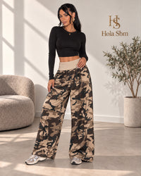 Pantalone Camyrix beige look completo