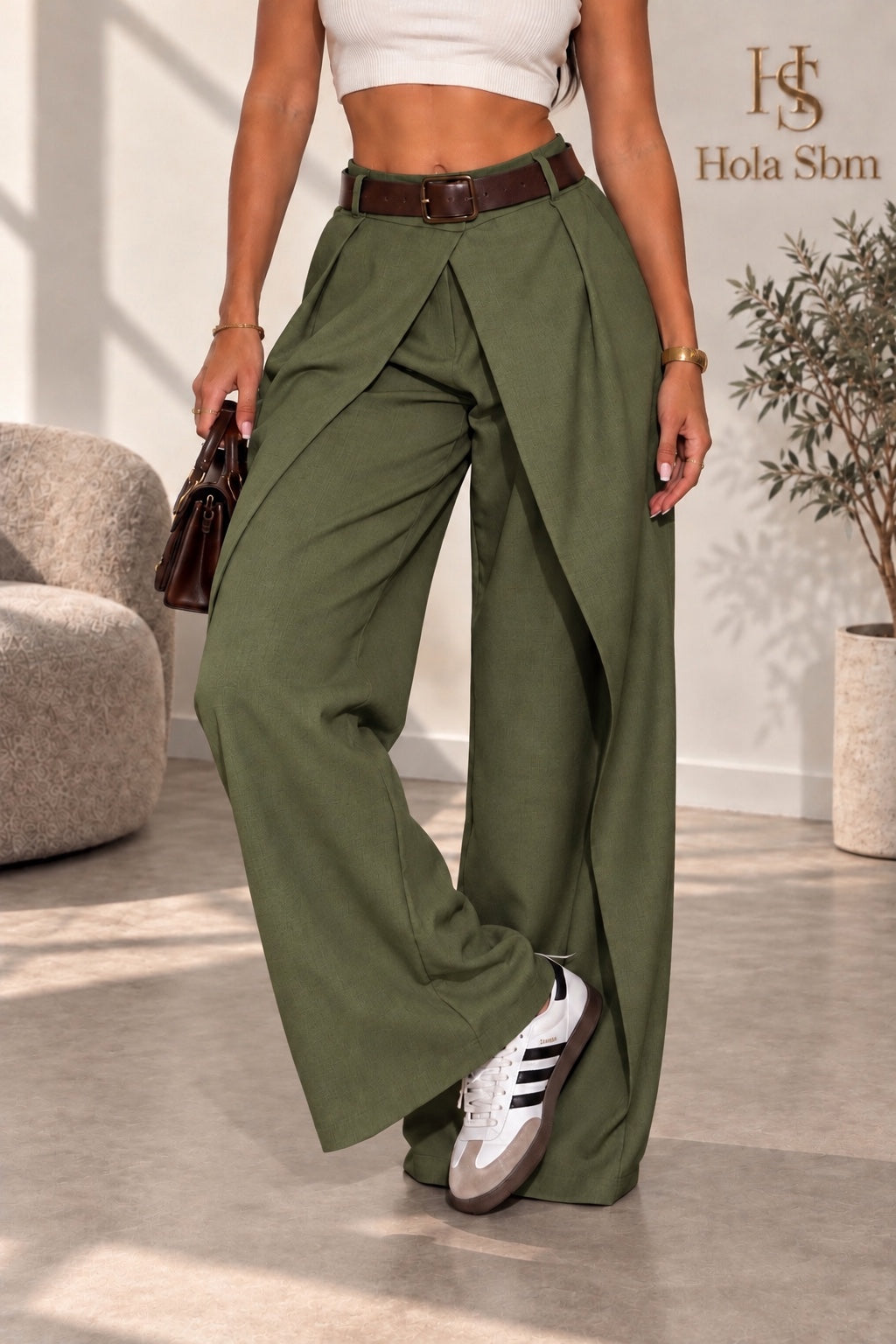 Pantalone Folden verde militare