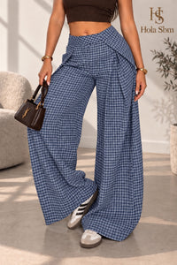 Pantalone Tartan blu