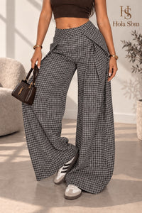 Pantalone Tartan nero