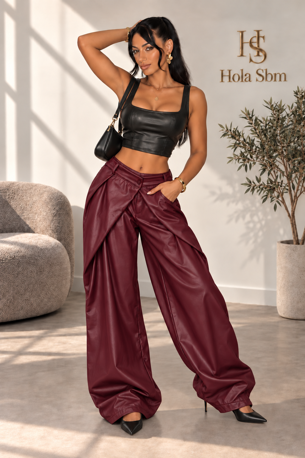 Pantalone Velmora Bordeaux