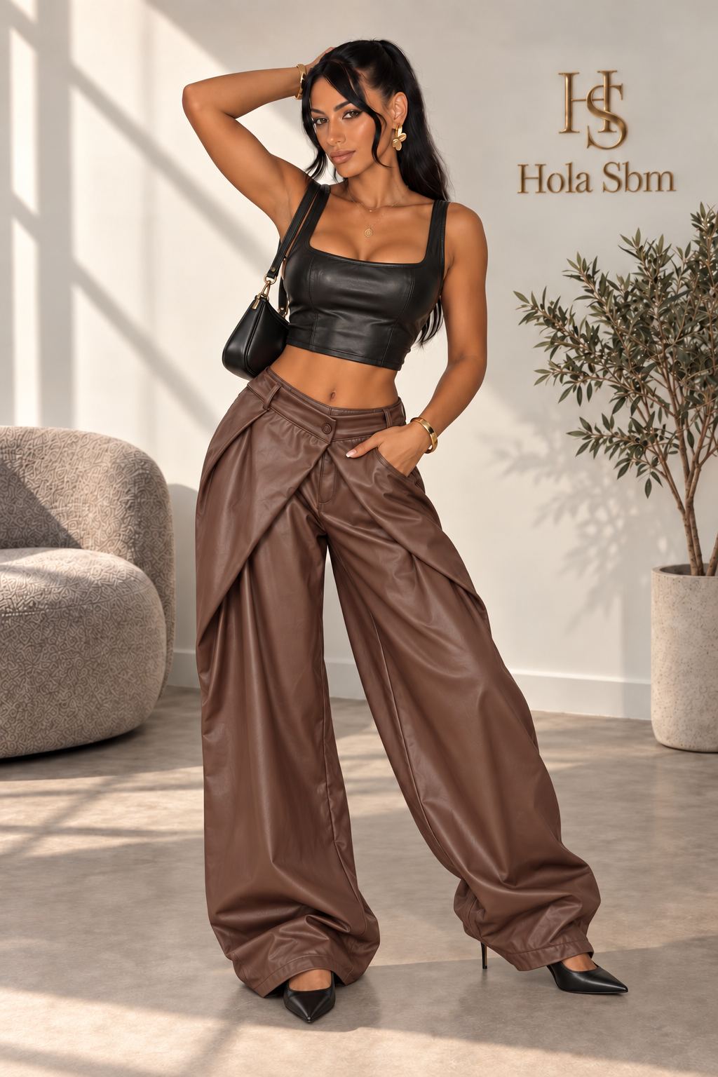 Pantalone Velmora Marrone