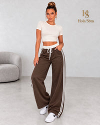 Pantatuta Aiko marrone - look completo