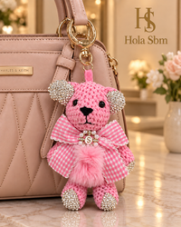 Portachiavi Teddy Éclat rosa