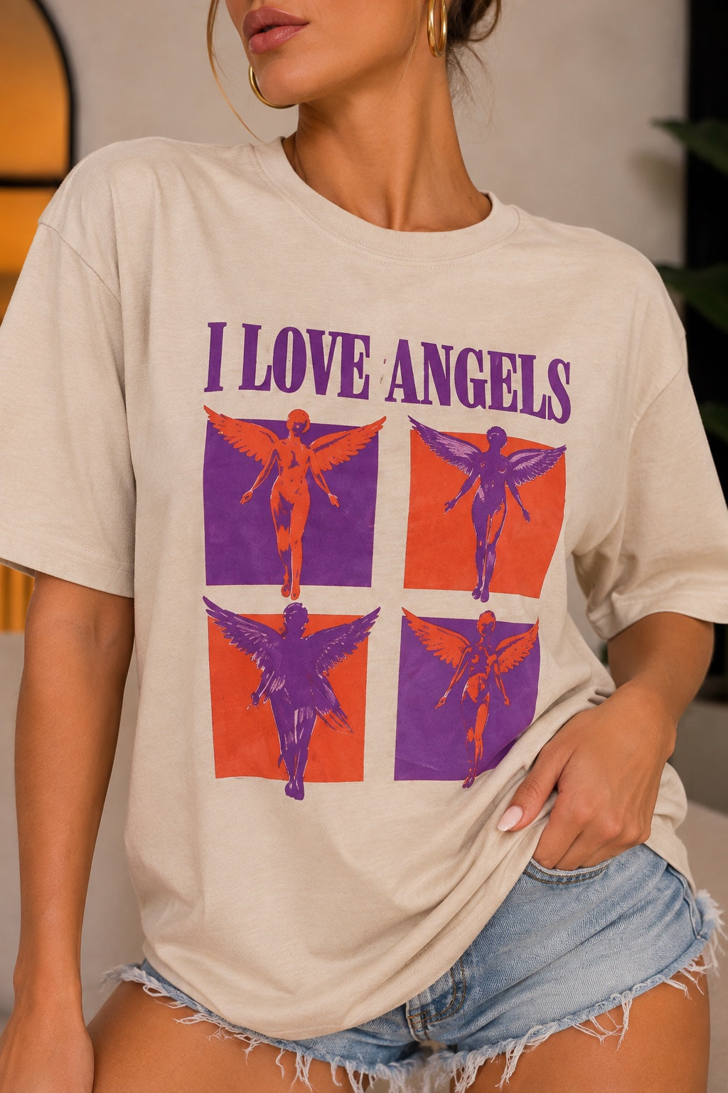 T-Shirt WINGS beige