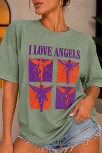 T-Shirt WINGS verde salvia