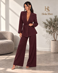 Tailleur Luana bordeaux